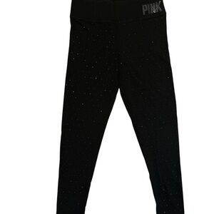 Victoria’s Secret PINK Bling Yoga Leggings – Rhinestone Studded medium